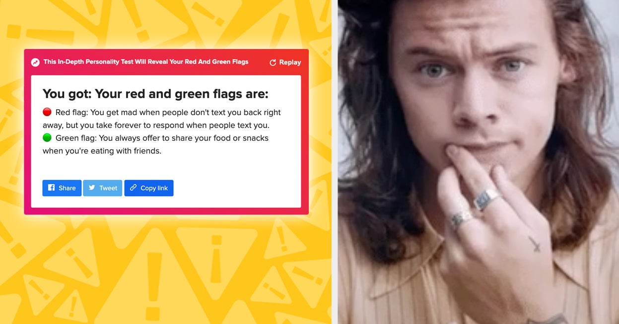 This Pesonality Quiz Will Reveal Your Red And Green Flags
