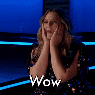 Drew Barrymore saying &quot;wow&quot;