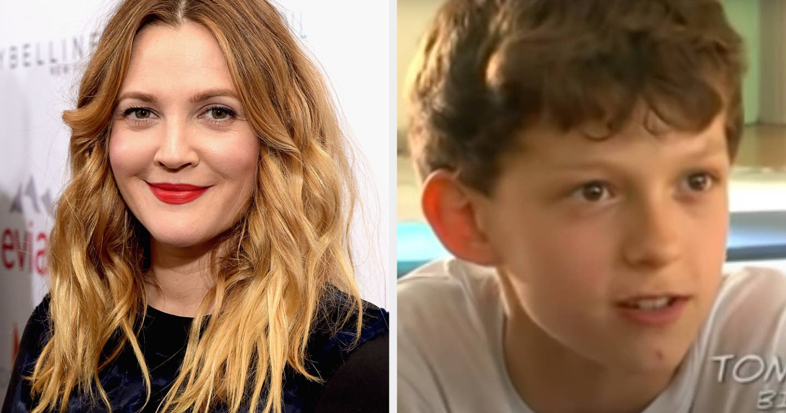 Drew Barrymore Shared A Never-Before-Seen Pic Of Her And A Young Tom Holland From When They Apparently Met 11 Years Ago
