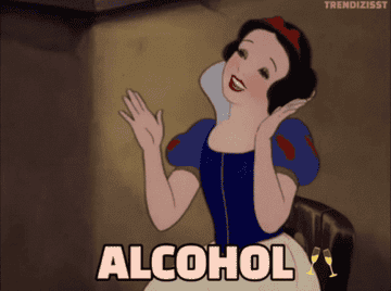 Snow White saying, &quot;Alcohol&quot;