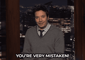 Jimmy Fallon turns and shake his head as he says &quot;You&#x27;re very mistaken!&quot; on &quot;The Tonight Show Starring Jimmy Fallon&quot;