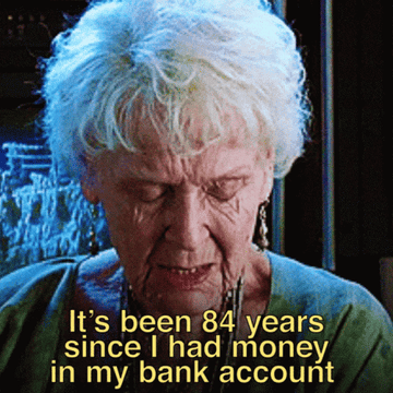 An old lady saying,