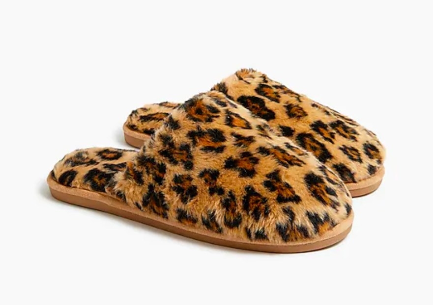 Image of leopard print slippers