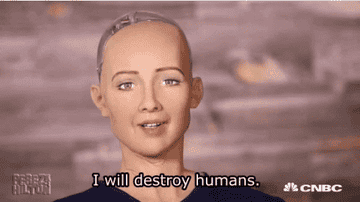 Sophia the Robot saying,