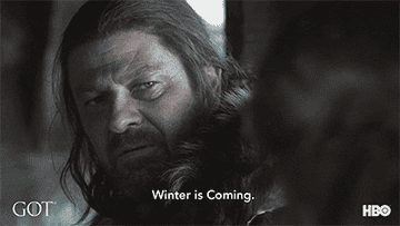 Ned Stark saying &quot;Winter is coming&quot; in Game of Thrones