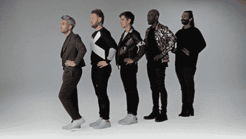 The Fab Five strike a pose for a