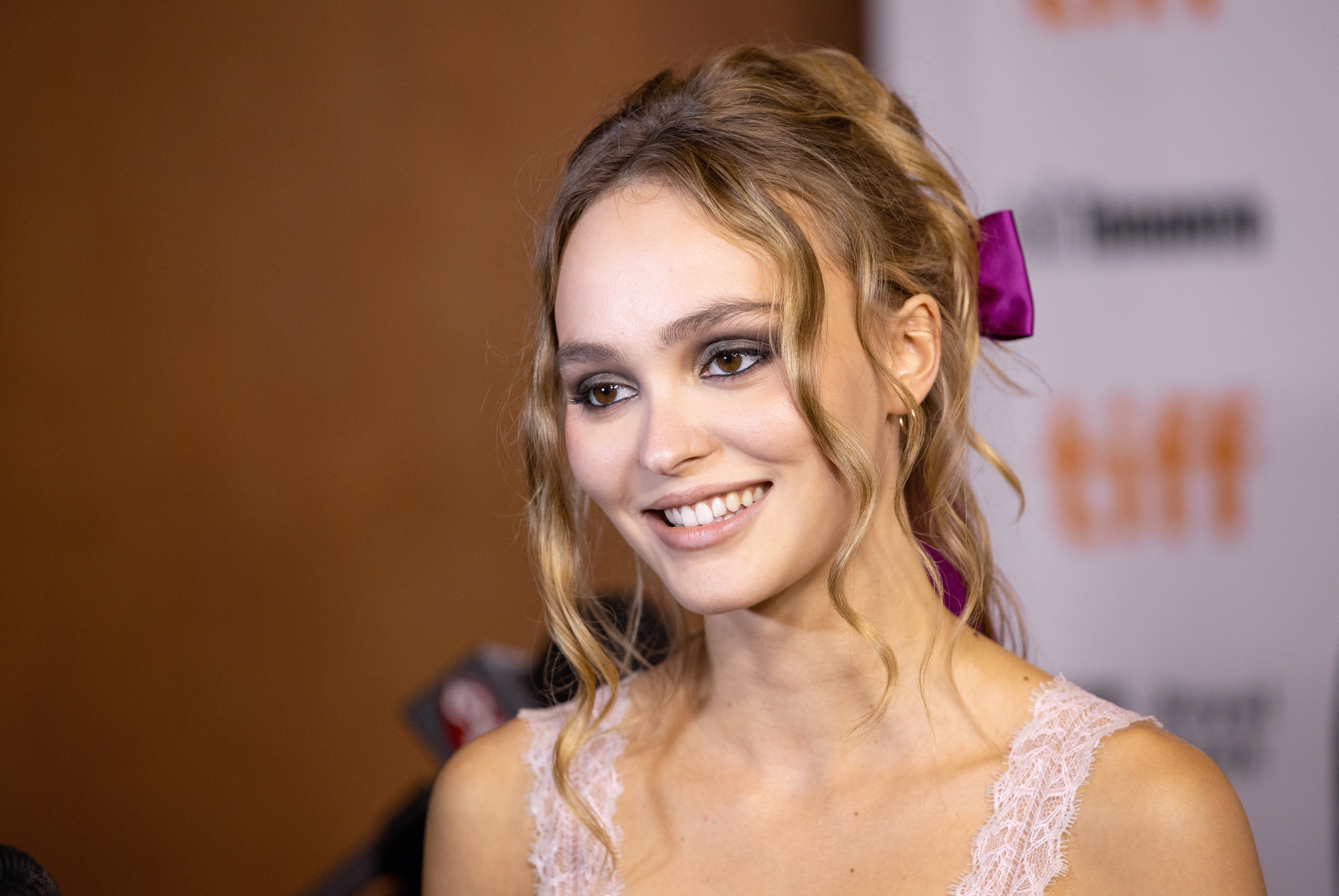 Lily Rose Depp at a premiere