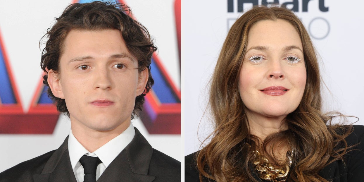 Drew Barrymore Posted An Adorable Throwback Memory Of
Meeting Tom Holland For The First Time And Celeb Pals Ate It
Up