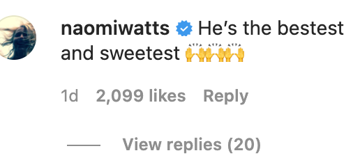 Naomi&#x27;s IG comment