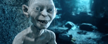 The creature Gollum saying &quot;you don&#x27;t have any friends, nobody likes you&quot; to himself in The Lord of the Rings.