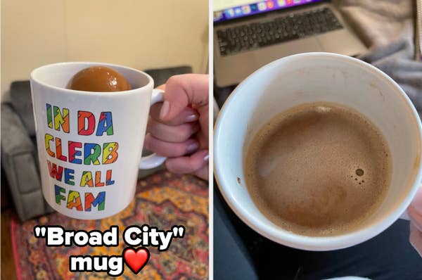 a mug filled with hot cooca