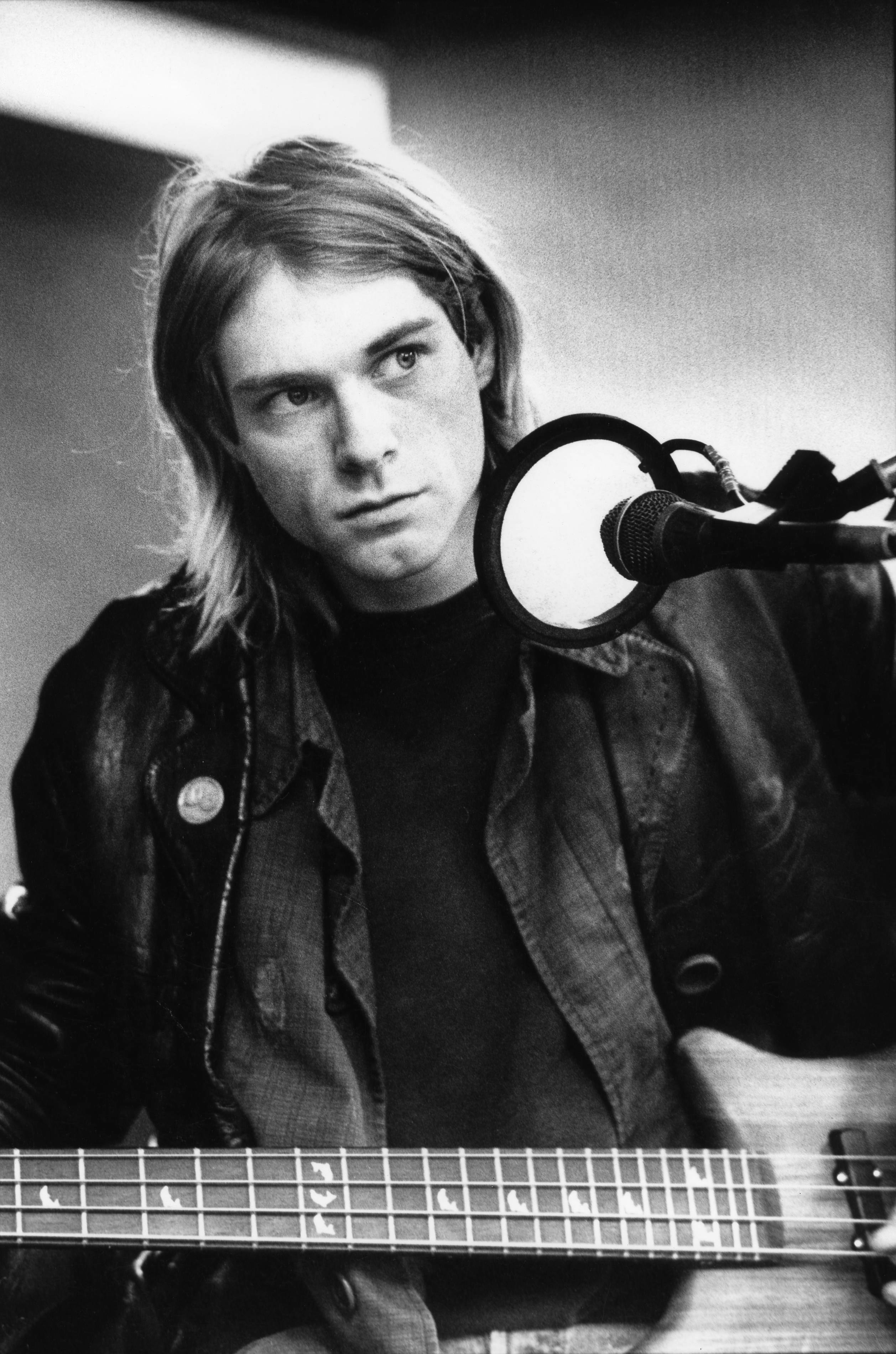 Kurt Cobain recording in Hilversum Studios,