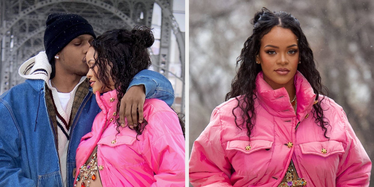 Rihanna Is Pregnant And Not Even Freezing Temperatures Can
Stop Her From An Iconic Reveal
