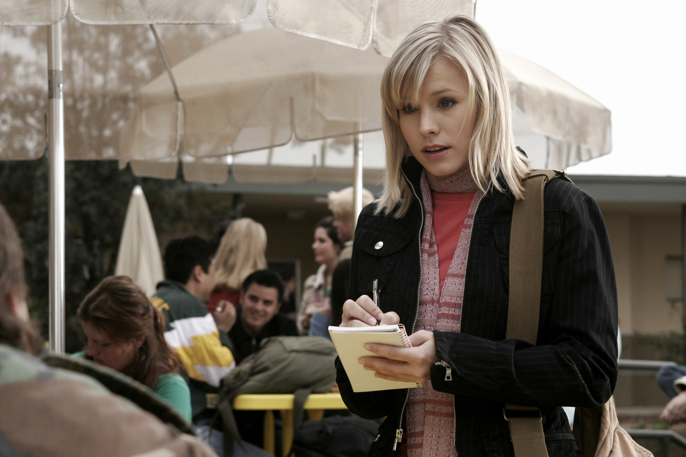 The blue jean Veronica Mars (Kristen Bell) in Veronica Mars