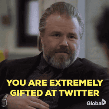 A man saying &quot;You are extremely gifted at Twitter&quot;