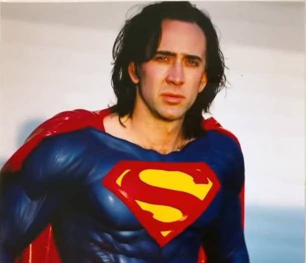 Picture of Nicolas Cage as Superman from &quot;The Death of Superman Lives: What Happened?&quot;