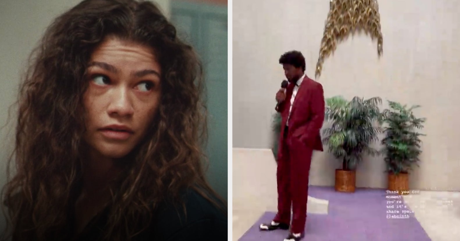 Zendaya&rsquo;s BTS Clips Of Labrinth Singing On Euphoria