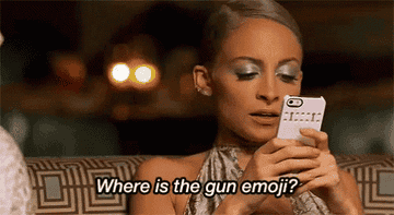 Nicole Richie, while texting, asks, &quot;Where is the gun emoji?&quot; on Candidly Nicole