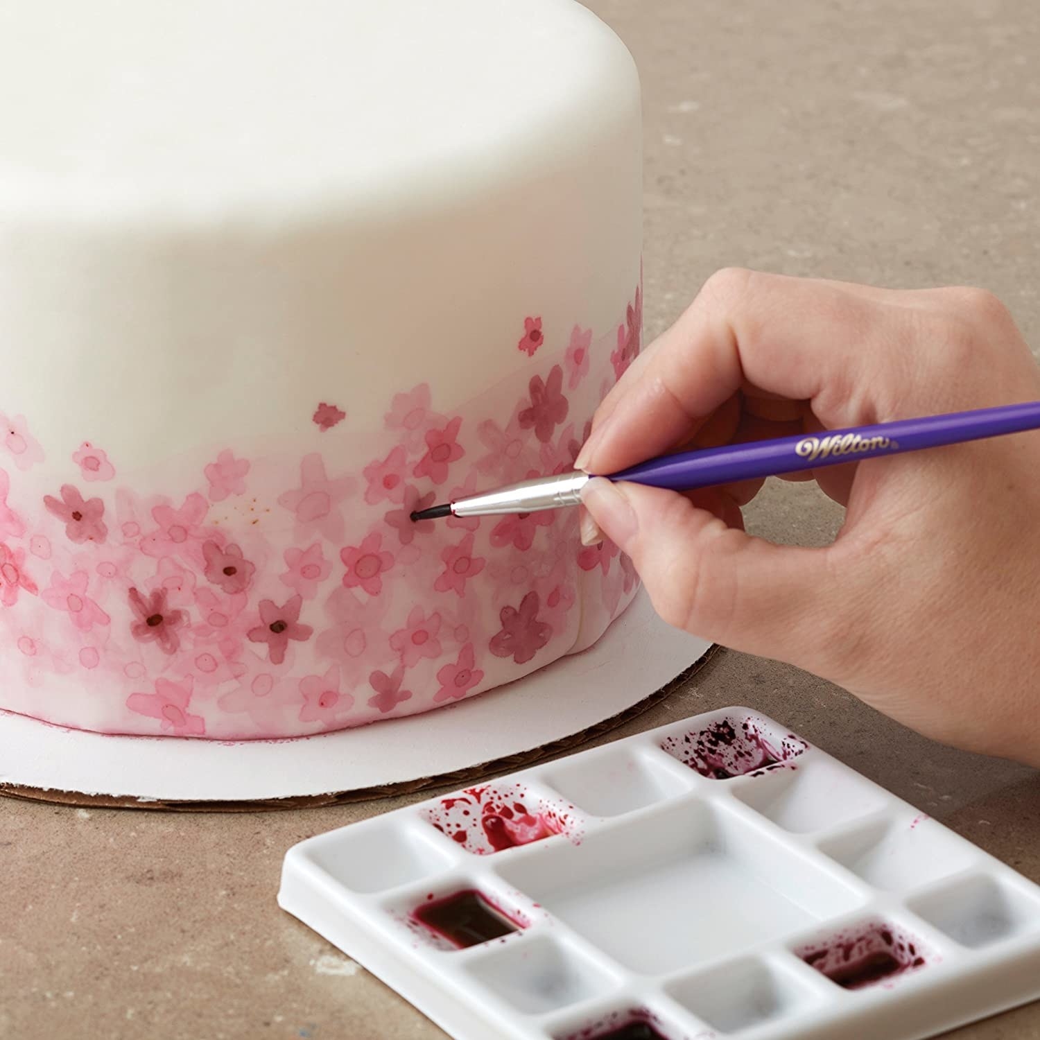 Juego de pinceles para decorar pasteles
