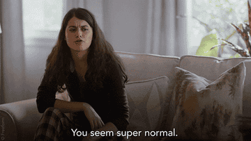 Sofia Black-D&#x27;Elia says, &quot;You seem super normal&quot; as Samantha on &quot;Single Drunk Female&quot;