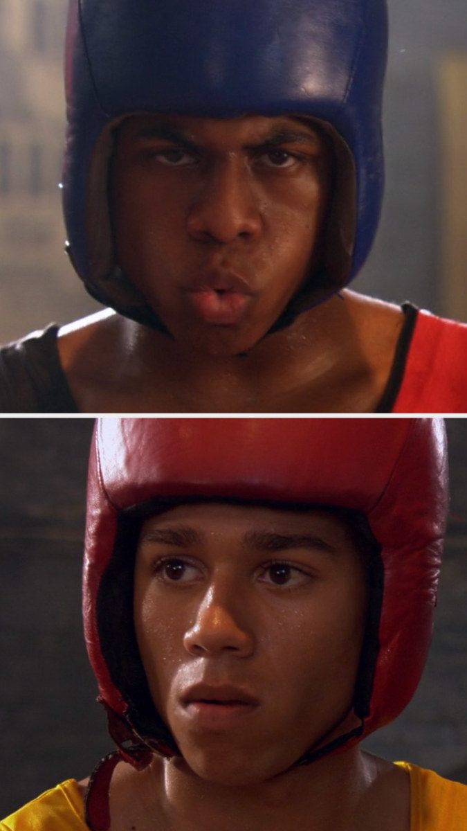 two boxers about to fight