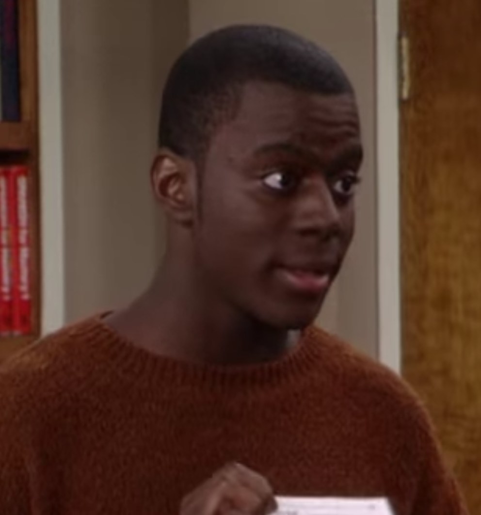 Deon Richmond as Jordan tells Tamera she needs to rewrite her article for the school paper in &quot;Sister, Sister&quot;
