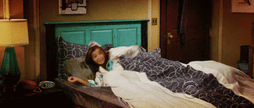 Lily from &quot;How I Met Your Mother&quot; sitting up in bed and yelling &quot;it&#x27;s my birthday!&quot;