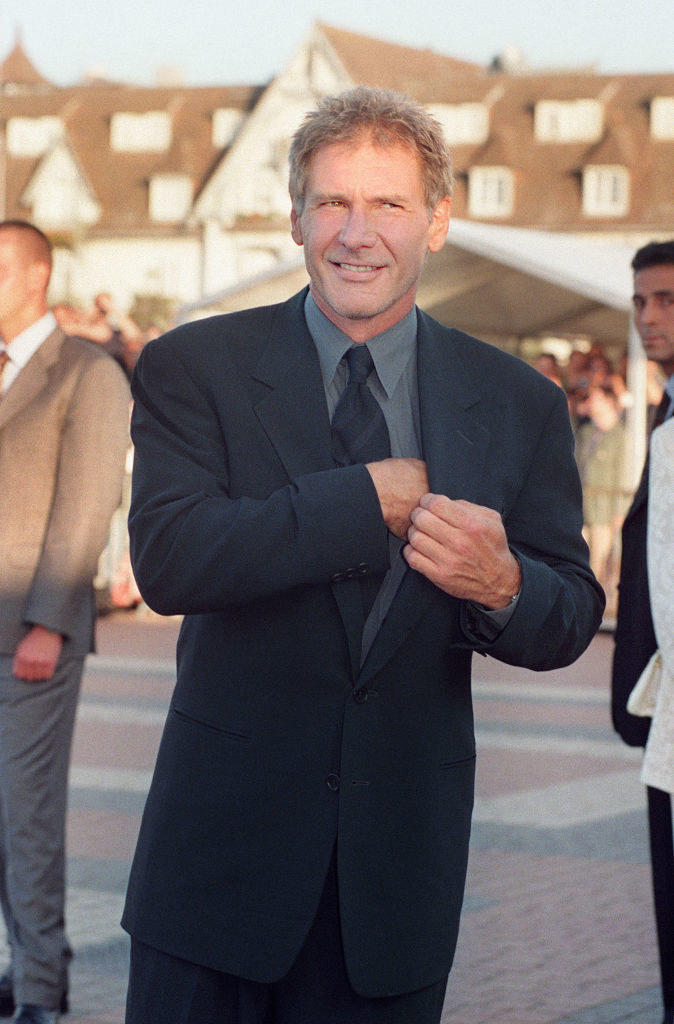 Harrison in a suit at the Deauville festival