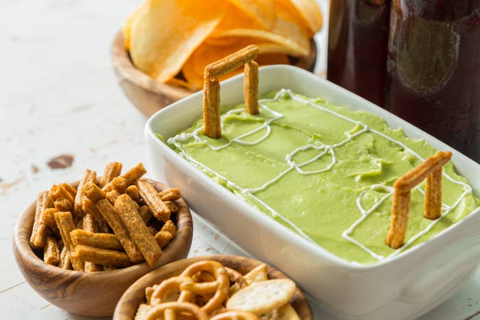 A plate of guacamole dip