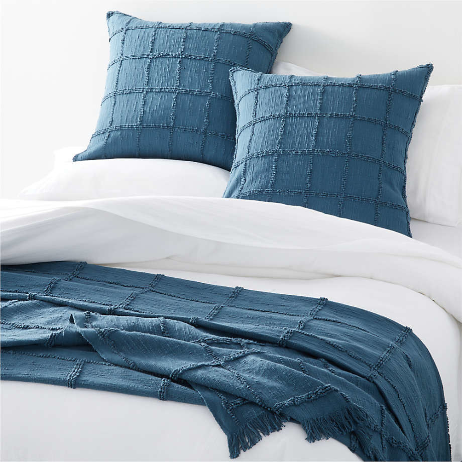 Image of blue and white bedding