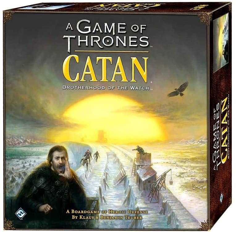 The packaging of the GOT edition of Catan