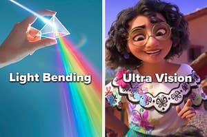 Light Bending and Ultra Vision Superpowers
