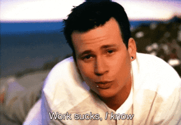 Blink 182 singing work sucks I know