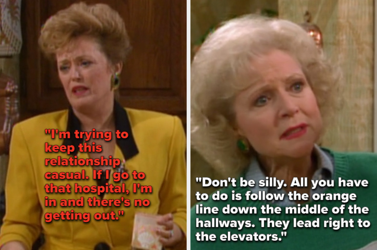 Blanche discusses how she feels conflicted over visiting someone at the hospital whom she&#x27;s casually dating