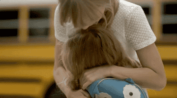 Taylor Swift kissing her daughter in song&#x27;s music video.