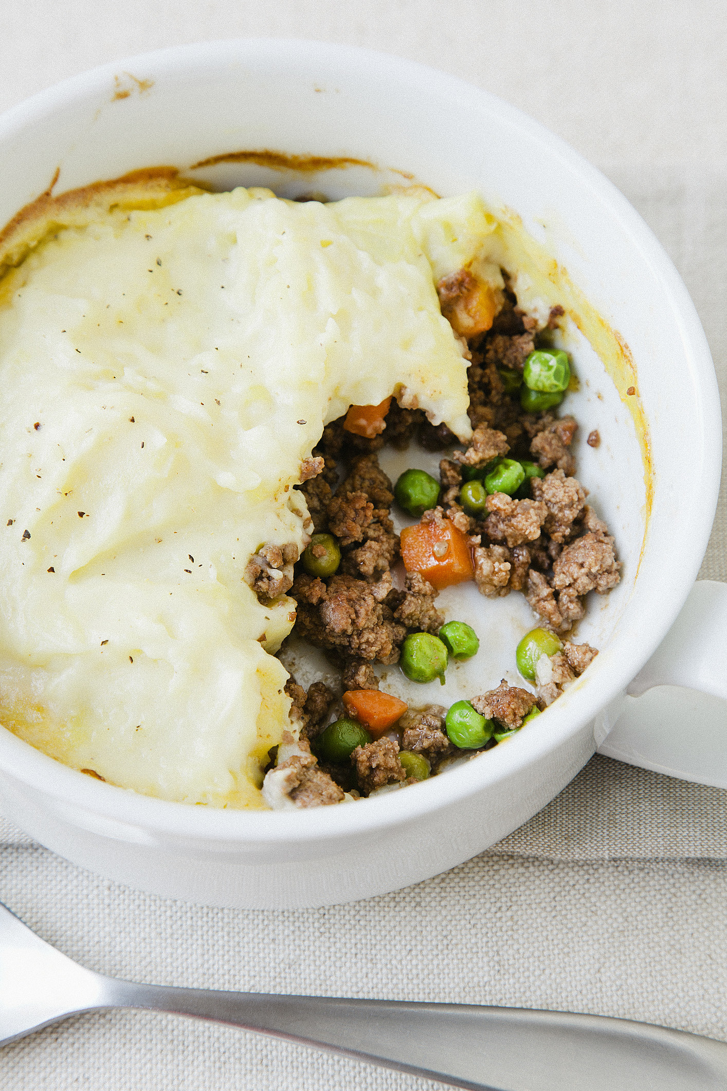 Shepherd's pie in bowl.