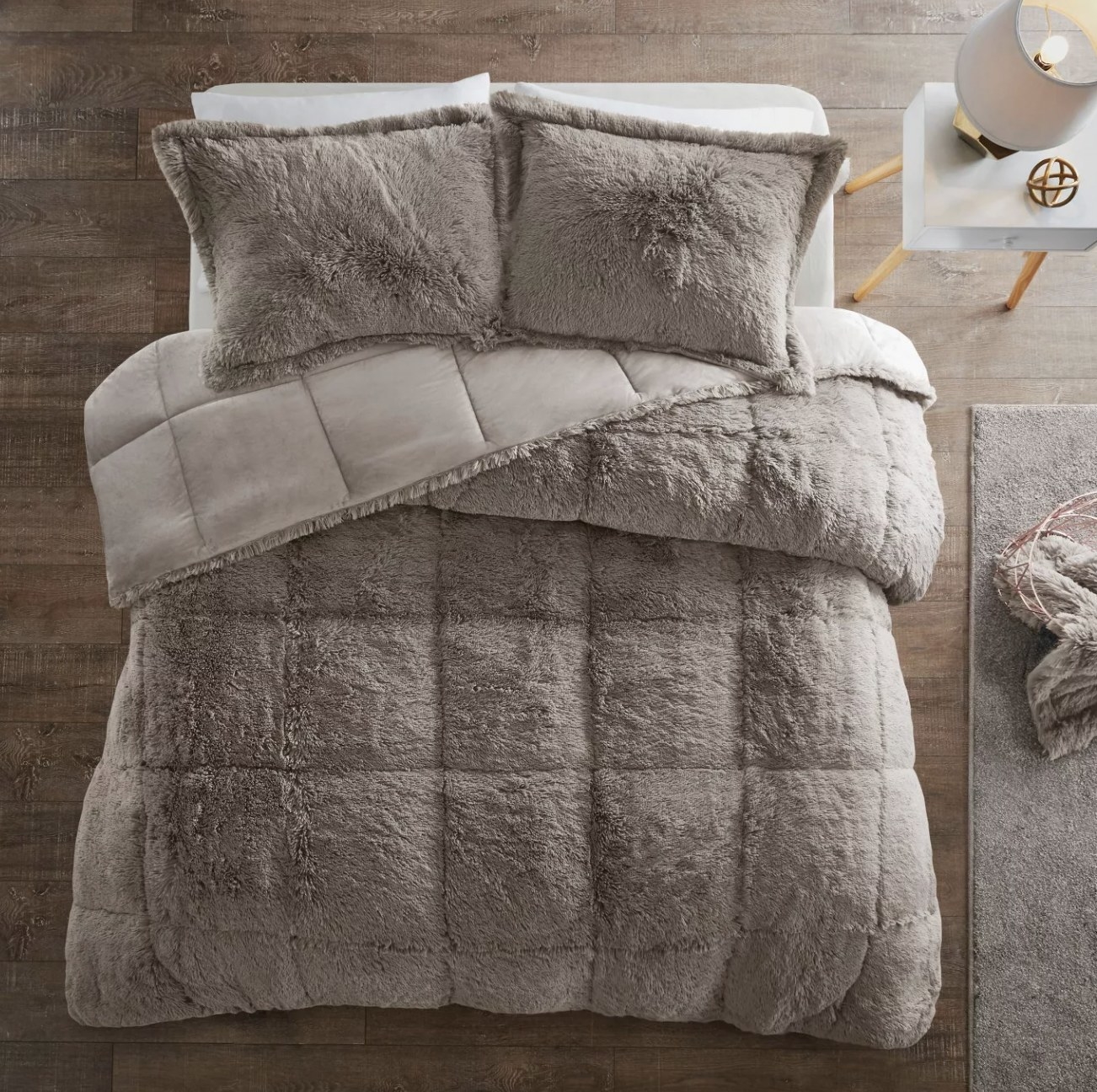 The brown comforter