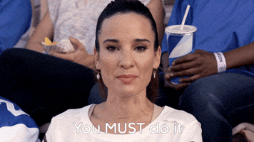 Gif of someone saying &quot;you must do it&quot;