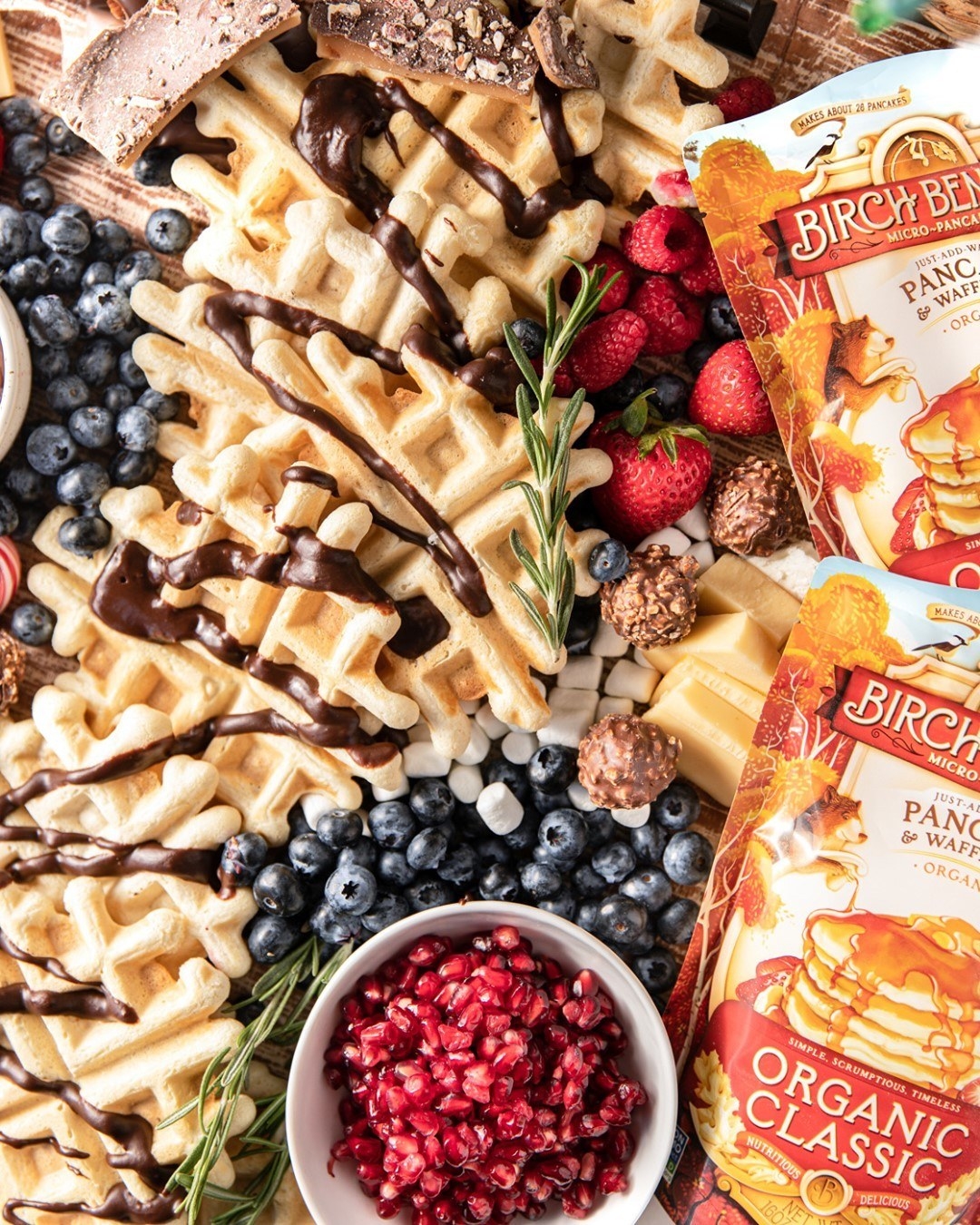 The pancake and waffle mix