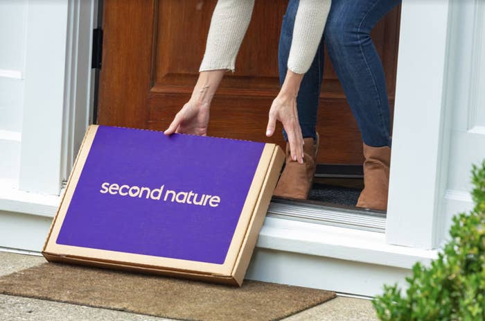 A second nature box arriving at the door
