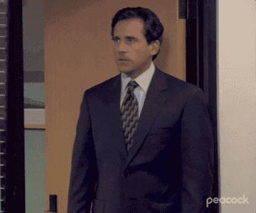 Gif of Steve Carell as Michael Scott in The Office saying &quot;you complete me&quot;