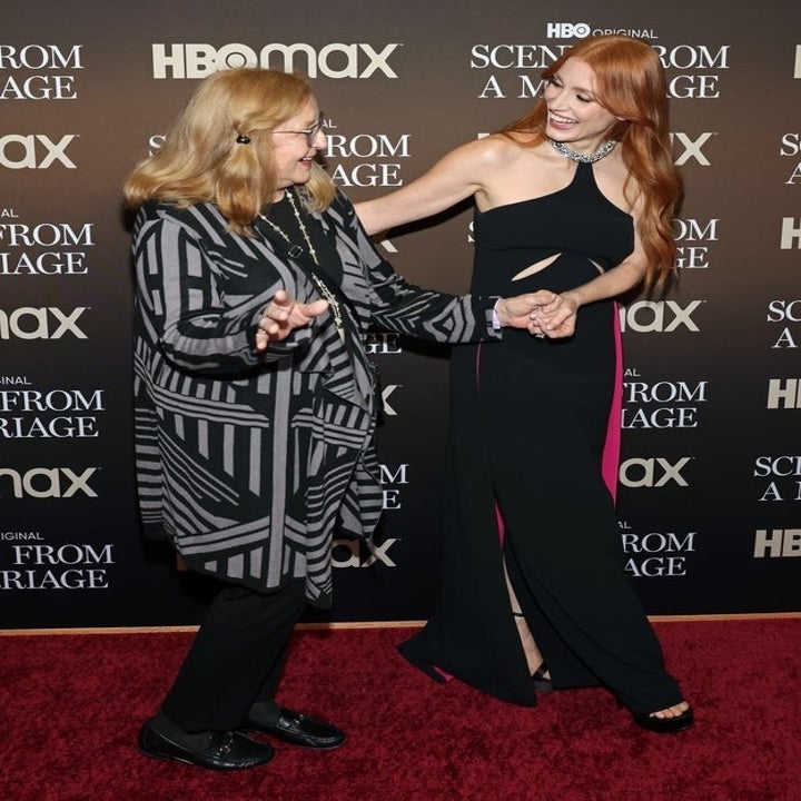 Jessica Chastain and Marilyn Herst at a screening of Scenes From a Marriage