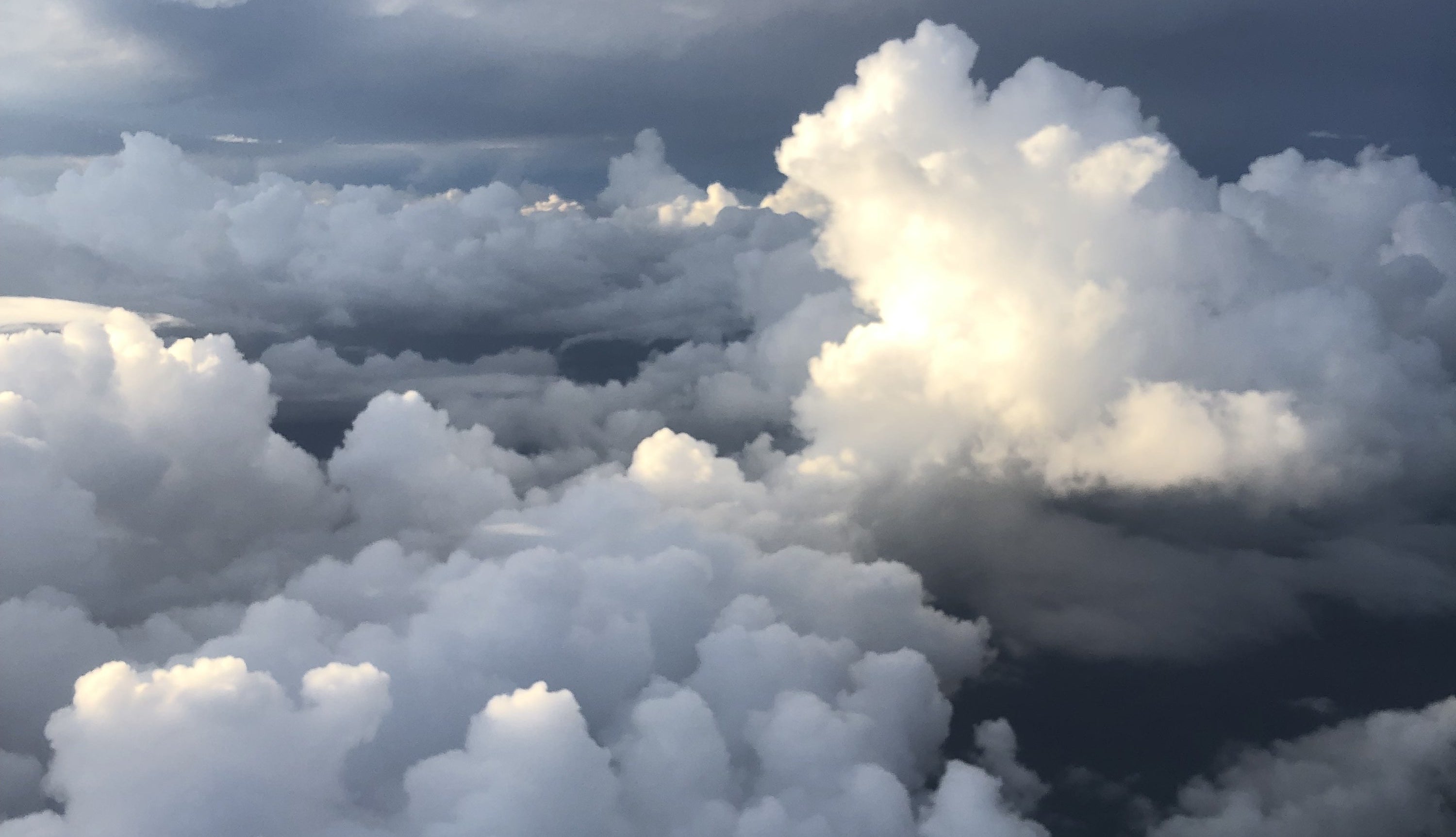 Mix of dark and light clouds