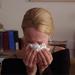 gif of regina george from mean girls crying