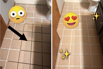 A split thumbnail of bathroom tiles