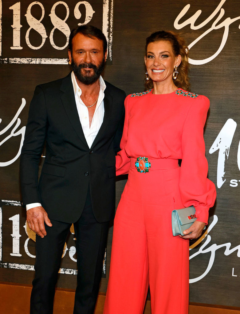 the couple at the premiere of 1883