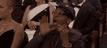 Spike Lee cheering