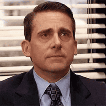 Michael scott sadly nodding on the office