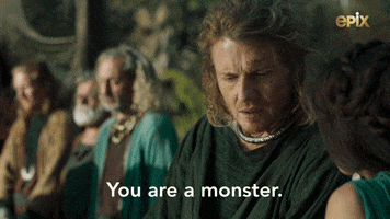 man saying &quot;you are a monster&quot;