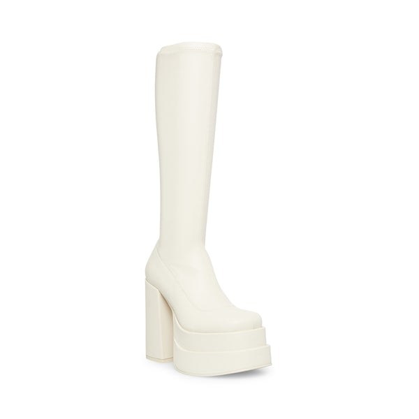 White gogo boots store canada